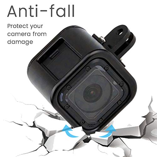 Cnc Aluminum Alloy Housing Sport Camera Shell Box Frame Mount Prevent Overheating Case For Gopro Hero 5 Session/Hero 4 Session(Black) #TOP3