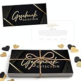 Eummel 25 blanko Gutscheine zum selber Ausfüllen Geschenkgutscheine | Gutscheinkarten zum selbst ausfüllen | Gastro Restaurant Kosmetik Massage Beauty Nagelstudio | Gutschein karten universal