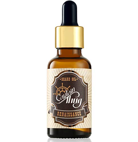 Captain Thug Renaissance Beard Oil Conditioner, Ultra Premium Beard Oil, Softens, Smooths And Strengthens Beard Growth, Grooming Beard And Mustache Nourishment Treatment (Pack Of 1 (1.Fl.oz.)) #TOP1