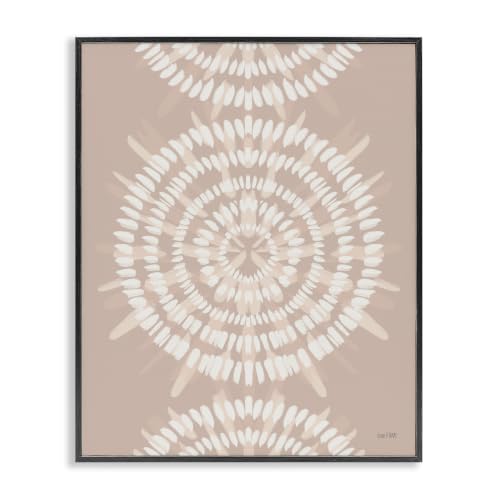 Geometric Rose Gold Mandala Boho, 16 x 20 Inch Framed Giclée Print