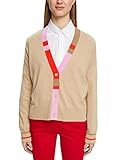 Überschnittene Schultern ESPRIT Collection Cardigan mit V-Ausschnitt