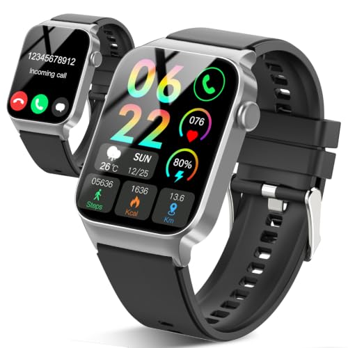 Image of Csasan Smart Watch for Men Women(Answer/Make Calls), 1.85" HD Touch smartwatch, 110+ Sport Activity Tracke with Heart Rate Sleep Monitor Step Counter, IP68 Waterproof Fitness Watch for Android iOS