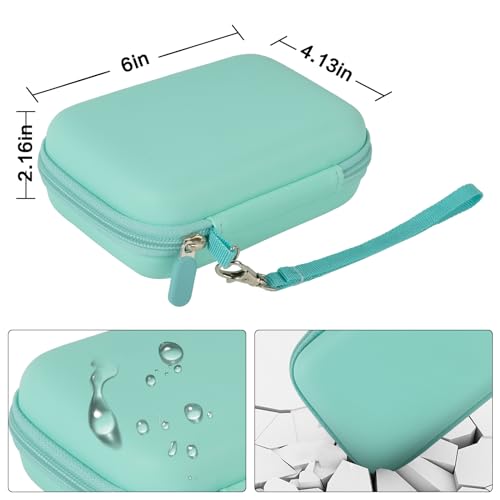 Image of Comecase Case Compatible with Nelko P21 / for Phomemo D30 D35 Label Maker Machine, for JADENS D11 / for SUPVAN Mini Labeler Sticker, Labler Maker Storage for Tape&Accessories - Green