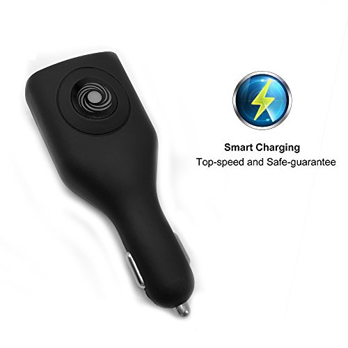 NDLBS 2Pack USB Car Charger, 2-in-1 Portable With Foldable Plug Wall Charger for iPhone X XR XS 7 8 Plus Note 8 9 Galaxy S8 S9 Plus LG Pixel