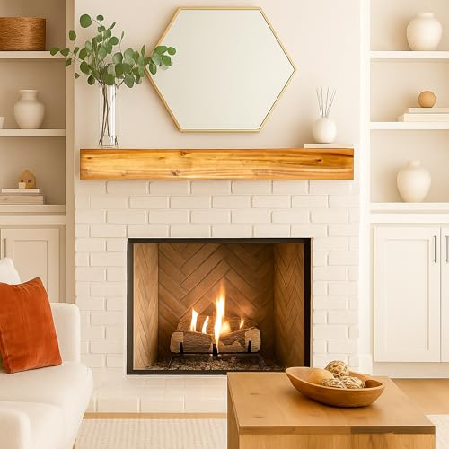 Elements Wood Mantel Shelf, 45IN by JR Home Collection - Image 2