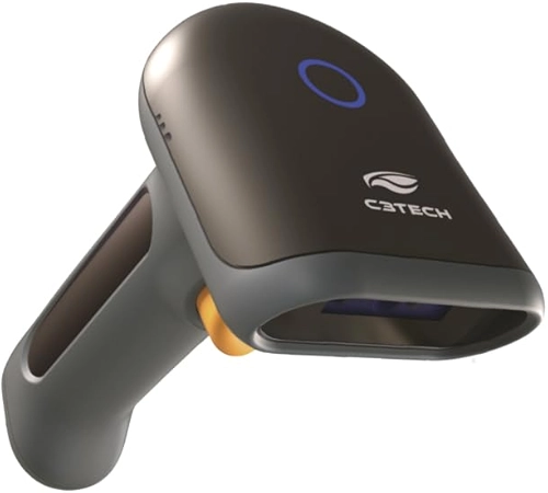 Leitor de codigo de barras C3Tech LB-140BK 1D/2D USB, Le QR code, tela digital, Danfe, Boleto, sensor Cmos, Aceita QR e boleto ao mesmo tempo, Compatível com Windows, Linux, MacOS