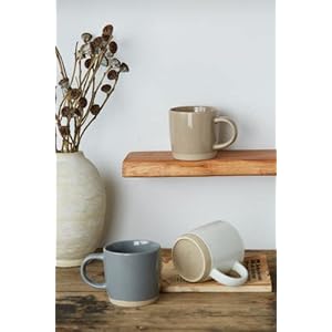 Famiware coffee mugs for 4 12 oz mug set dringking cup with handle for coffee tea cocoa milk milkyway serise multi color  urban country home decor