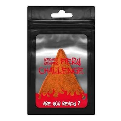Red Hot Reaper 1x Chip Challenge Hottest Snack Carolina Reaper & Trinidad Scorpion - Super Spicy Hot Chip