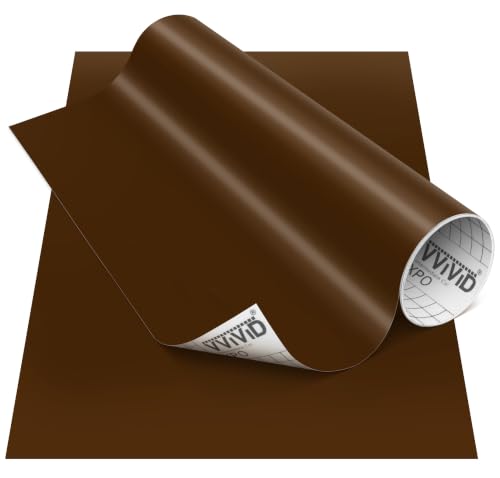VViViD Brown Matte DECO65 Permanent Adhesive Craft Vinyl for Cricut Silhouette & Cameo (12 x 7ft)