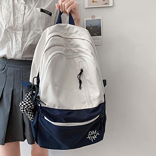 Kawaii Backpack Cute Backpack with Muppet Pendant My Melody Backpack Cute Aesthetic Backpack (blue)3