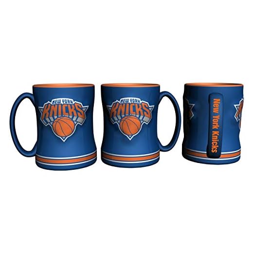 Boelter Brands NBA New York Knicks 298526 Coffee Mug, Team Color, 14 oz