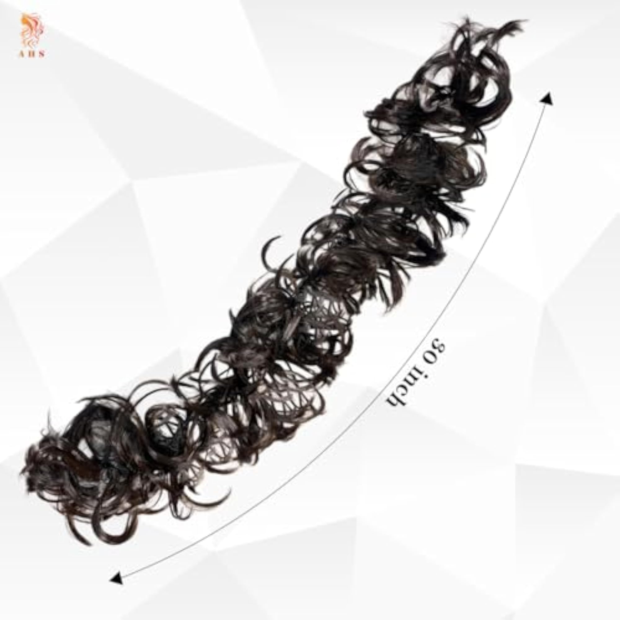 Messy Hair Frill Bun Extension Combo for Women