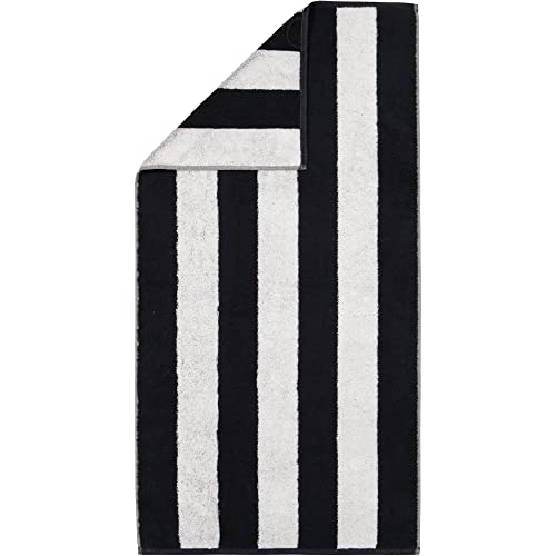 Cawö Handtücher Zoom Blockstreifen 120 schwarz - 97