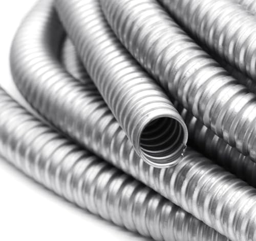 image for Xadnitu 1/2 Inch Flexible Reduced Wall Electrical Conduit, 25 Ft Iron 