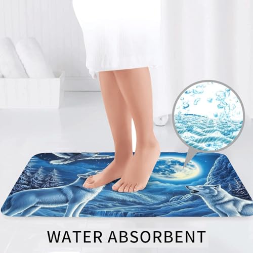 Juego de alfombras de baño lavables Moonlight con tapete de contorno de inodoro 7