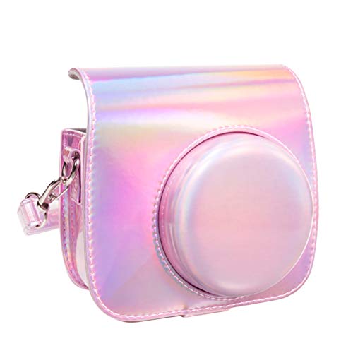 Queen3C Aurora Pink Mini 9 Case Bag for Fujifilm Instax Mini 9 Mini8