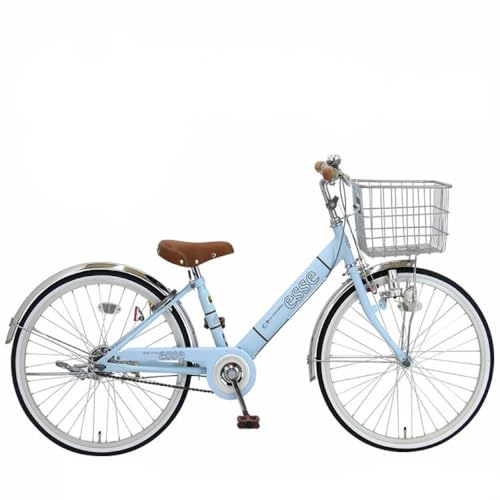 完成品でお届け! 子供用自転車 esse 24インチ 子供 自転車 [マカロンブルー]小学生 シンプル 低床フレーム 安全基準BAA適合車 エッセ 大阪府 堺市 完全組立 整備済でお届け