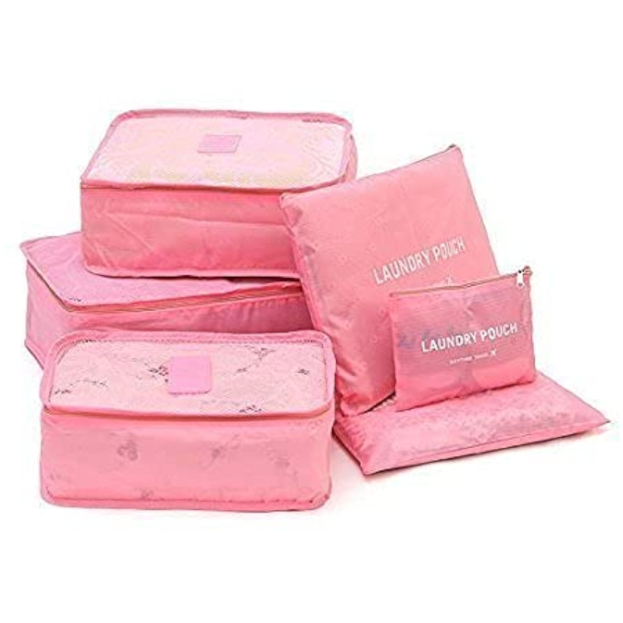 Multi Color 6-Piece Travel Luggage Organizer Packing Cubes