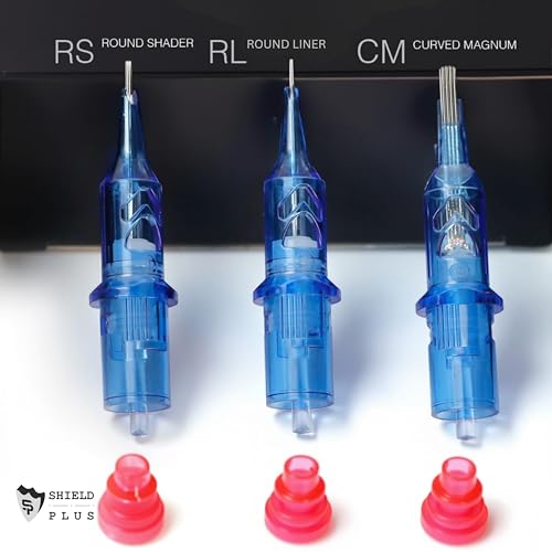 Image of 14RS Round Shader Tattoo Cartridges - Shield Plus Sterile & Disposable (5-Count)