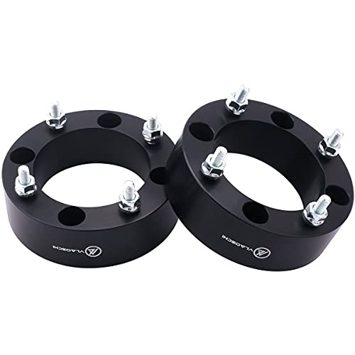 VLAOSCHI Black Forged 4x137 ATV Wheel Spacers 2 Inch with 10x1.25 Studs Compatible with Kawasaki Can-Am Bombardier Suzuki 4 Lug 4/137 for Outlander Commander Renegade Mule Prairie - Pack of 2