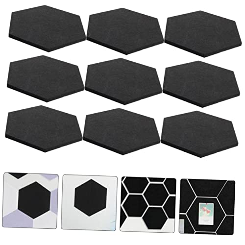 VANZACK 12Pcs Paneles Acústicos Hexagonales de Fieltro Tableros de Aislamiento Acústico para Oficina, Estudio, Habitaciones Autoadhesivos Bloqueadores de Ruido miniatura 6