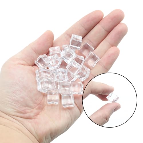 100 Cubos de Hielo de Acrílico Cuadrados de 12 mm miniatura 4