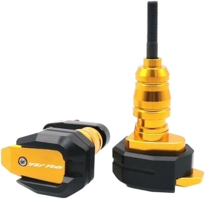 QQLADY Z Motorcycle CNC Falling Protection Frame Slider Fairing Guard Crash Pad Protector for Yamaha YZF-R6 YZFR6 YZF R6 2006-2016 X (Color : Green-A)