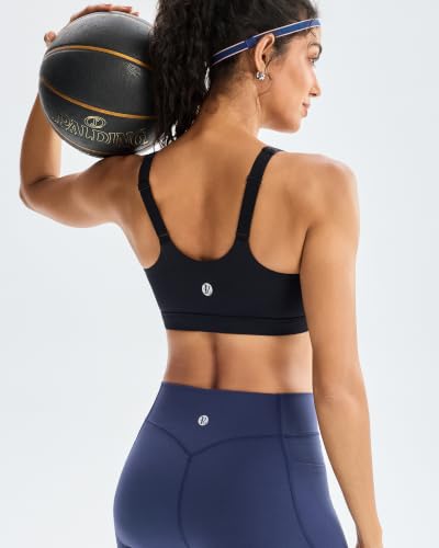 Image of RUNNING GIRL Adjustable Sports Bras for Women High Support,Full Coverage Molded Cup Sports Bra High Impact Workout Gym