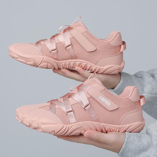 Image of UBFEN Kids Barefoot Shoes Zero Drop Wide Toe Box Sneakers for Boys Girls | Hook&Loop, Lightweight, Breathable, Suitable for Hiking, Walking, Tennis, Running, Daily Wear, Toddler, Little Kid, Big Kid