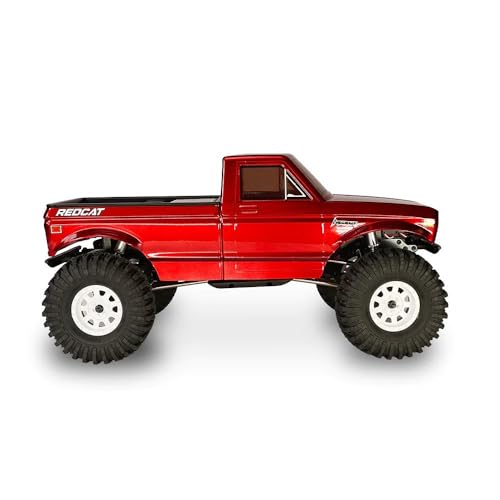 Redcat Ascent 1/10 Scale Rock Crawler &ndash; High-Torque 4WD RC Trail Truck with Portal Axles, Waterproof Electronics, LiPo Ready, RTR &ndash; Hobby-Grade Remote Control Rock Climber (Red)