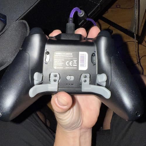 Vivid Totes Replacement Paddle Set for FlyDigi Vader 4 Pro/Vader 3 Pro Controller,Enhanced PETG Back Buttons, Ergonomic Design, Easy Install Kit (silver)