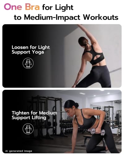 Image of FITTIN Support Sports Bra for Large-Bust: Adjustable for More Workouts