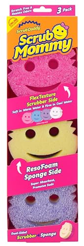 Comparison: Best Scrubber For Dishes Scrub Daddy Scrub Mommy Sponges - Dish Scrubber + Non-Scratch Cleaning Sponges Kitchen, Bathroom + Multi-Surface Safe - Dual-Sided Dish Sponges for Scrubbing - Online Exclusive (3 Count)