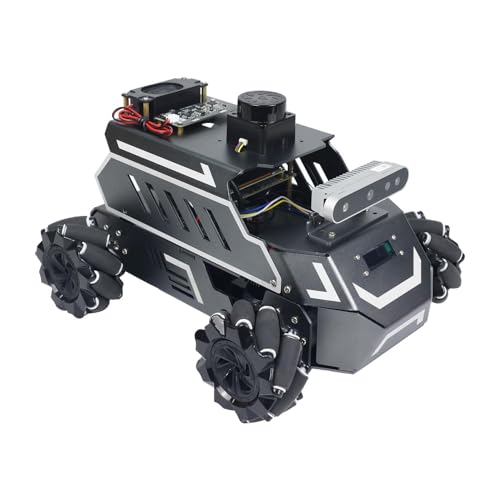 Image of Yahboom ROS2 Smart Car,Raspberry Pi5-8GB Rosmaster M1 Multimodal AI Vision Large Model, SLAM Navigation Programming, Mecanum Wheels Robot (Superior Ver Without Pi5-8GB)