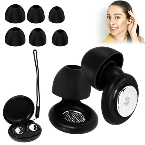 FuxFuis Tapones para los Oídos para Dormir Silicona Tapones para Reducción del Ruido Suave Tapones Cancelacion de Ruido Tapón Antiruido con Almohadilla Reemplazable Cordón y Caja para Trabajo Estudio