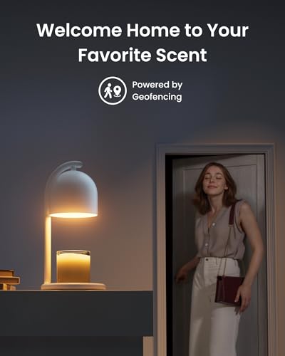 Image of SwitchBot Smart Candle Warmer Lamp with Timer & Voice Control - Dimmable Flameless Candle Wax Melter, Matter-Enabled for Apple Home & Alexa, Perfect Christmas & Birthday Gift for Women, Home Decor