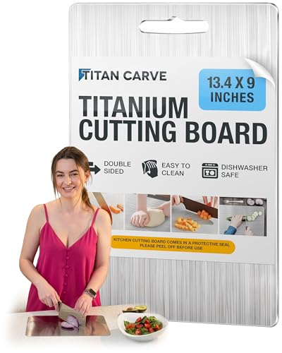 Tabla de cortar Titan Carve de Titanio rectangular 34x23 cm miniatura 1