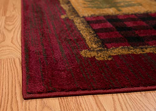 United Weavers Of America Affinity Lodge Moaic 5'3" X 7'2" Rug, Multi #TOP1