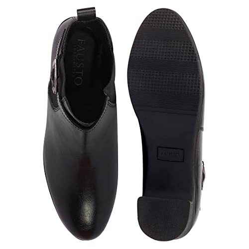 Image of FAUSTO Women Flared Heel Boots