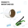 Heavy Duty Banding Strapping kit Contain 3/4x 330' Composite Cord Packaging Straps & 100 Metal Wire Buckles 50 Plastic Edge Protectors Tensioner with Cutter Tool Glove