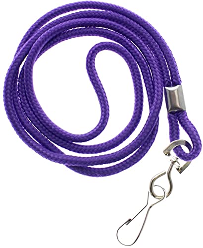 Porte-badge horizontal anti-perte avec cordon violet Specialist ID
