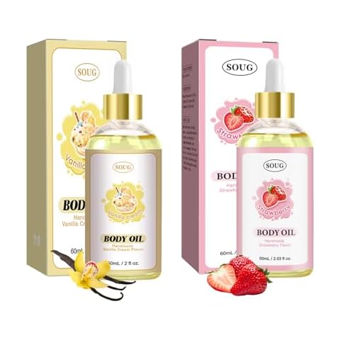 Generic Vanilla and Strawberry Body Oil Cover