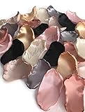 Blush pink silver ivory champagne black gold and rose gold mix of 50 flower petals