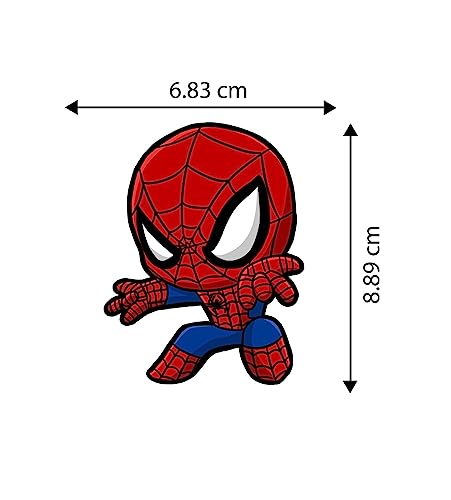 Image of Wooden Fridge Magnet for Refrigerator Home, Kitchen and Office Decoration Multicolor (Spiderman)