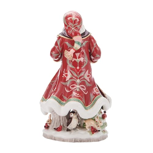 Fitz-and-Floyd-Chalet-Santa-Ceramic-Figurine-195-Inch Fitz and Floyd Chalet Santa Ceramic Figurine 195 Inch