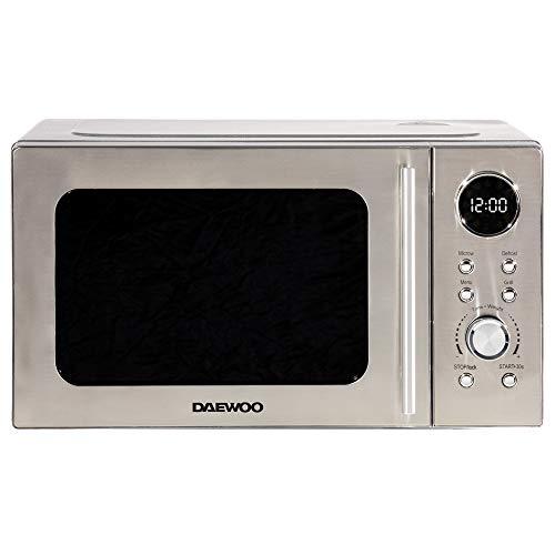 Daewoo 700W, 20L Digital Microwave & 1000W Grill | 5 Power Levels | Defrost Function | 60 Minute...