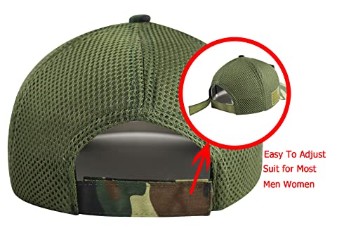 Xucamty American Flag Hats For Men Women, Usa Military Camo Trucker Baseball Cap, Funny Camouflage Hunting Hat, Adjustable Us Patriotic Decorations, Retirement Birthday Gifts For Family Friends #TOP5
