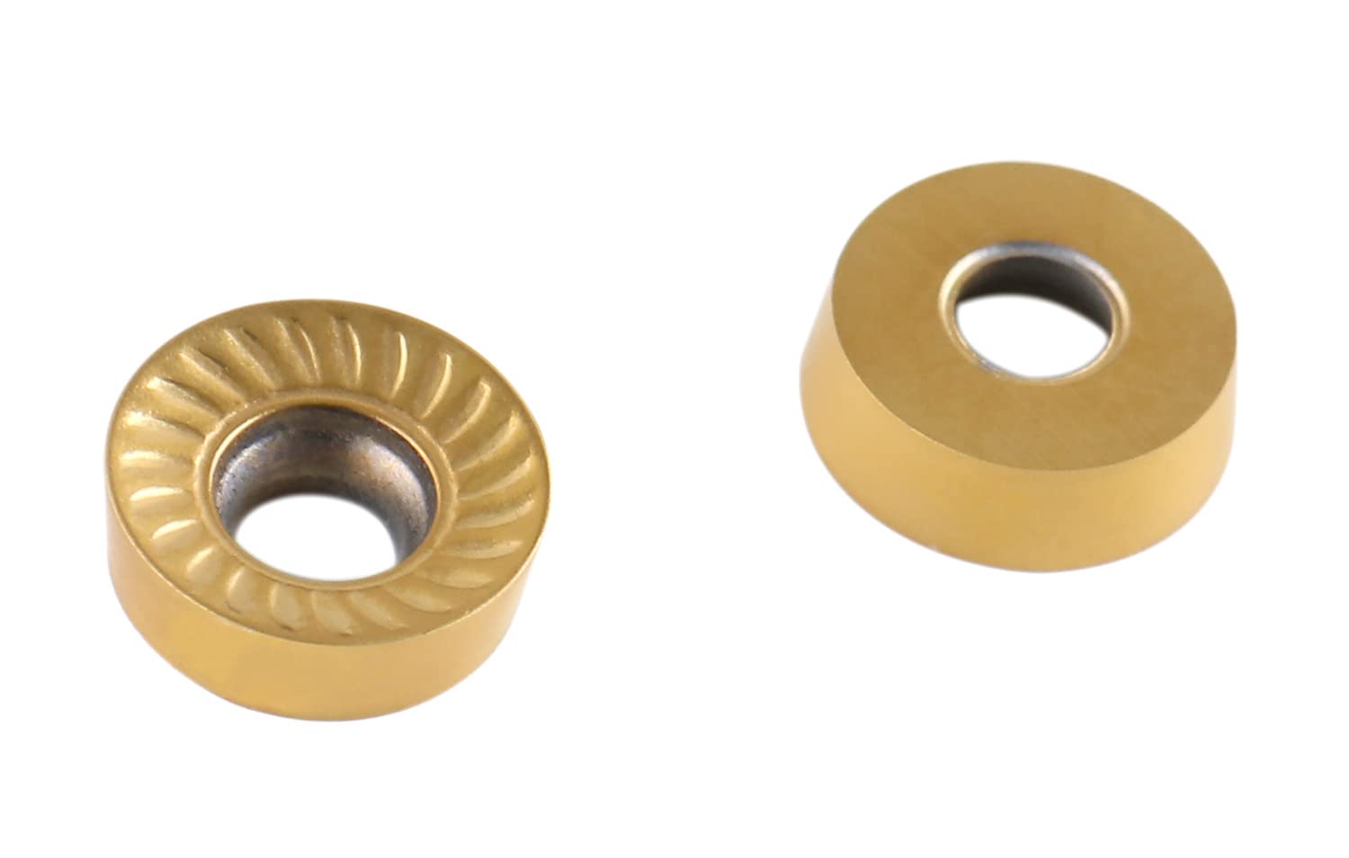 Accusize Industrial Tools RCMT320 Carbide Inserts TiN Coated, 10 pcs, Cutting Steel, 2523-1010x10