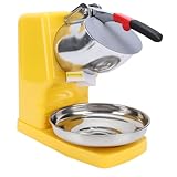 Facile à nettoyer : le broyeur à glace convient à un usage domestique et commercial. La glace ne jaillira pas sur le côté et n'éclaboussera pas partout lorsque vous l'utilisez. Assurer la propreté du bureau. Facile à nettoyer après chaque utilisation, économie d'énergie et de temps, produit un cône de neige , adapté à vos différents rassemblements.