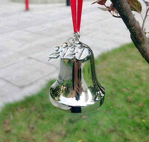 Juppe JUPPE-2021-1 2024 Silver Engraved It'S A Wonderful Life Christmas Bell Ornaments For Christmas Tree Wedding Anniversary Decoration Pendants thumb #5